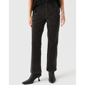 Espresso Brown Faherty Women's Soft Stretch Corduroy Flare Pants 32